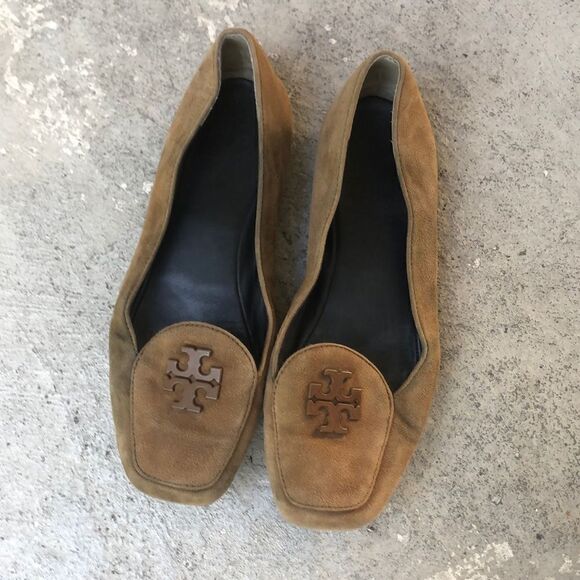 Tory Suede Flats - Picture 1 of 10